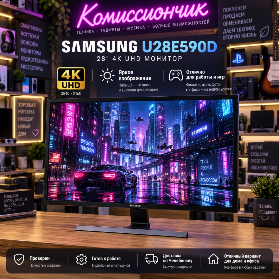 Samsung U28e590d, фото 5