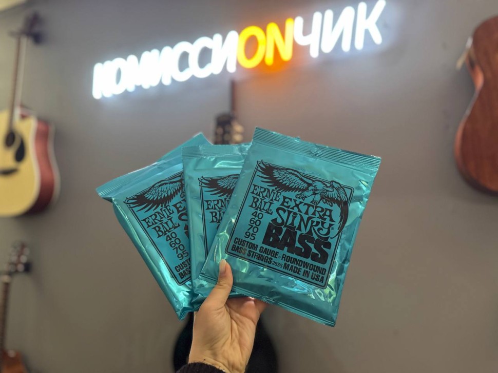Комплект струн для Гитары Ernie Ball 2835 Extra Slinky Bass Strings, фото 1